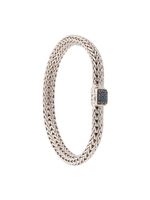 John Hardy bracelet Classic Chain 6.5 mm pavé de saphirs - Argent