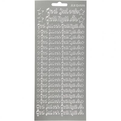 Creotime stickers zilver God Jul & Gott Nytt år Creotime stickers zilver God Jul & Gott Nytt år