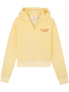 Sporty & Rich hoodie Tennis en tissu éponge - Jaune