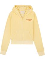 Sporty & Rich hoodie Tennis en tissu éponge - Jaune - thumbnail