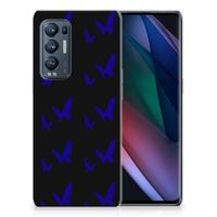 OPPO Find X3 Neo TPU bumper Vlinder Patroon