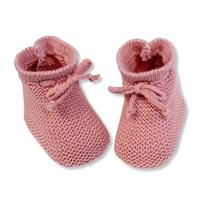 Nursery Time Babysloffen Met Veterstrik 0-3 Maanden Zalmroze