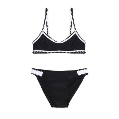 Claesen's crop bikini zwart/wit Claesen's crop bikini zwart/wit