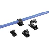 TRU COMPONENTS TC-10JR-S203 Bevestigingssokkel Zelfklevend 1593029 Bundel-Ø (bereik) 14 mm (max) Zwart 1 stuk(s) - thumbnail