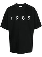 1989 STUDIO t-shirt en coton à logo imprimé - Noir