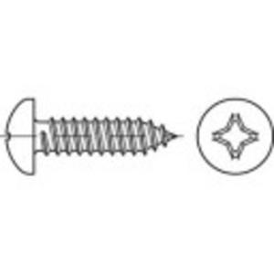 TOOLCRAFT TO-5435379 Lenskop-plaatschroeven 22 mm Kruiskop Pozidriv DIN 7981 Staal Galvanisch verzinkt 100 stuk(s)