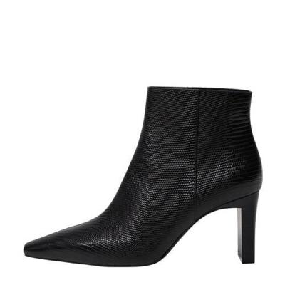 Mango enkellaarzen zwart