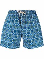 PENINSULA SWIMWEAR short de bain à taille à lien de resserrage - Bleu