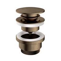 Hotbath Cobber Clickplug Clickwaste Verouderd Messing P710