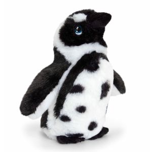 Keel Toys pluche Humboldt pinguin knuffeldier - wit/zwart - staand - 18 cm   -