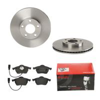 Remmenset, remschijf BREMBO, Remschijftype: Binnen geventileerd, Inbouwplaats: Vooras, u.a. fÃ¼r VW