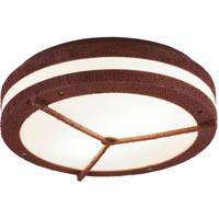Led Plafondlamp - Badkamerlamp - Trion Murinay - Opbouw Rond - Waterdicht Ip54 - E27 Fitting - 2-lichts - Roestkleur -