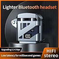 gt02 tws hoofdtelefoon bluetooth oortelefoon oordopjes draadloze headset dames gaming heren smart sport stereo microfoon display Lightinthebox - thumbnail