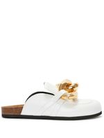 JW Anderson mocassins à détail de chaîne - Blanc