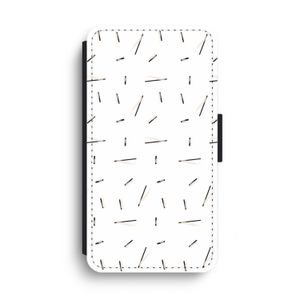 Hipster stripes: iPhone XS Max Flip Hoesje