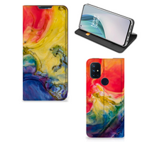 Bookcase OnePlus Nord N10 5G Watercolor Dark