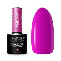Claresa SoakOFF UV/LED-gel, roze, 549, 5 ml