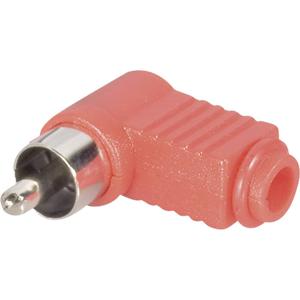 BKL Electronic 072142/T Cinch-connector Stekker, haaks Aantal polen: 2 Rood 1 stuk(s)