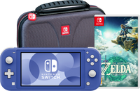 Nintendo Switch Lite Blauw + Zelda: Tears of the Kingdom + Bigben beschermhoes