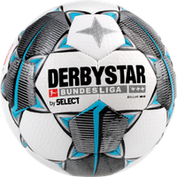 Derbystar Mini Voetbal Bundesliga Brillant Mini Wit zwart petrolblauw maat 1