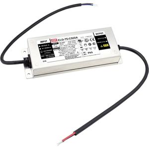 Mean Well ELG-75-C1050B-3Y LED-driver Constante stroomsterkte 74.55 W 1050 mA 35 - 71 V/DC 3-in-1 dimmer, Dimbaar, Montage op ontvlambare oppervlakken,