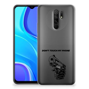 Xiaomi Redmi 9 Silicone-hoesje Gun Don't Touch My Phone