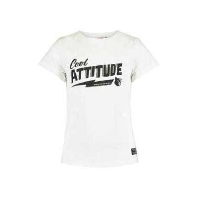 CoolCat Junior T-shirt Elly met tekst wit