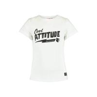 CoolCat Junior T-shirt Elly met tekst wit