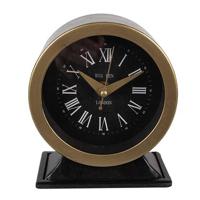 Clayre & Eef Tafelklok 14 cm Zwart Ijzer Glas Big Ben London