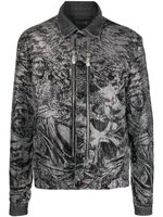 Philipp Plein veste à ornements en cristal - Gris