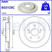 Remschijf BG5129C - thumbnail