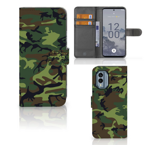 Nokia X30 Telefoon Hoesje Army Dark