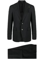 Tagliatore single-breasted wool suit - Noir