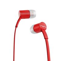 SOL Republic Jax In-ear hoofdtelefoon, geluidsisolerend, draadloze oordopjes met microfoon + 1-knopbediening, hoogwaardig geluid met krachtige bas, 4 oordopjes maten voor ideale pasvorm, rood