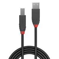 LINDY USB-kabel USB 2.0 USB-A stekker, USB-B stekker 7.50 m Zwart 36676 - thumbnail