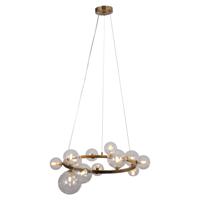 Richmond Hanglamp Yosie 13-lamps - Brushed Gold