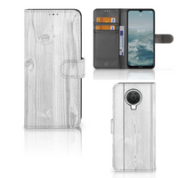 Nokia G10 | G20 Book Style Case White Wood