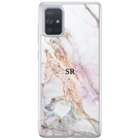Samsung Galaxy A71 hoesje ontwerpen - Parelmoer marmer