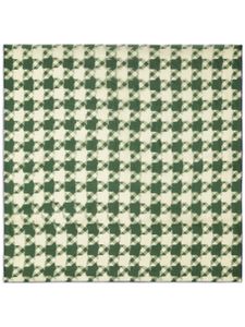 Burberry foulard en soie à motif pied-de-poule - Vert