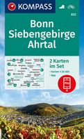 Wandelkaart - Fietskaart 822 Bonn - Siebengebirge - Ahrtal | Kompass - thumbnail