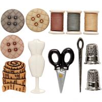 Creotime knopen met motief 4 cm 12 stuks