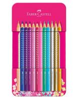 Faber-Castell - Sparkle colour pencil,12 pc in tin box (201737)