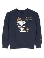 MC2 Saint Barth Kids sweat en coton à imprimé Snoopy - Bleu