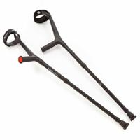 Opvouwbare elleboogkrukken | Kies uw kleur : Zwart