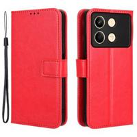 Xiaomi Redmi Note 13R Pro/Poco X6 Neo Portemonnee Hoesje met Magneetsluiting - Rood - thumbnail