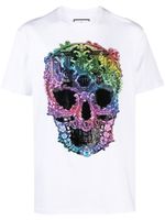 Philipp Plein t-shirt imprimé à ornements strassés - Blanc - thumbnail