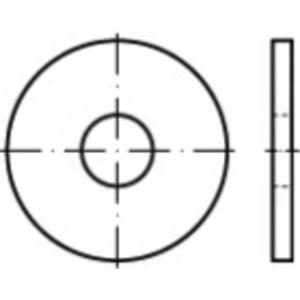 TOOLCRAFT Onderlegring Staal Galvanisch verzinkt 100 stuk(s) TO-5433960