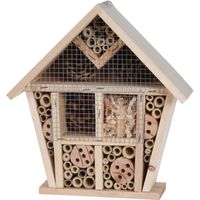 Insectenhotel - hout - 30 cm - bijenhotel - vlinderhotel - thumbnail