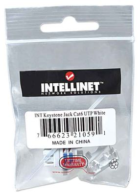 Intellinet 210591 RJ45-inbouwmodule Keystone CAT 6
