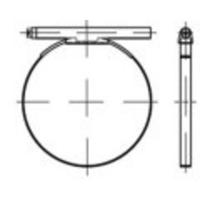 TOOLCRAFT TO-5363358 Slangklem DIN 3017 1.4016 (W2) vorm C1 slangklemmen, met ronde bouten, eendelig afmeting: 68 - 73/25 (25 stuks) 25 mm 25 stuk(s)